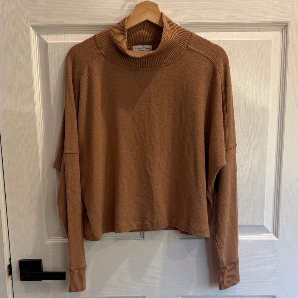 Michael Stars Brown Turtleneck Sweater